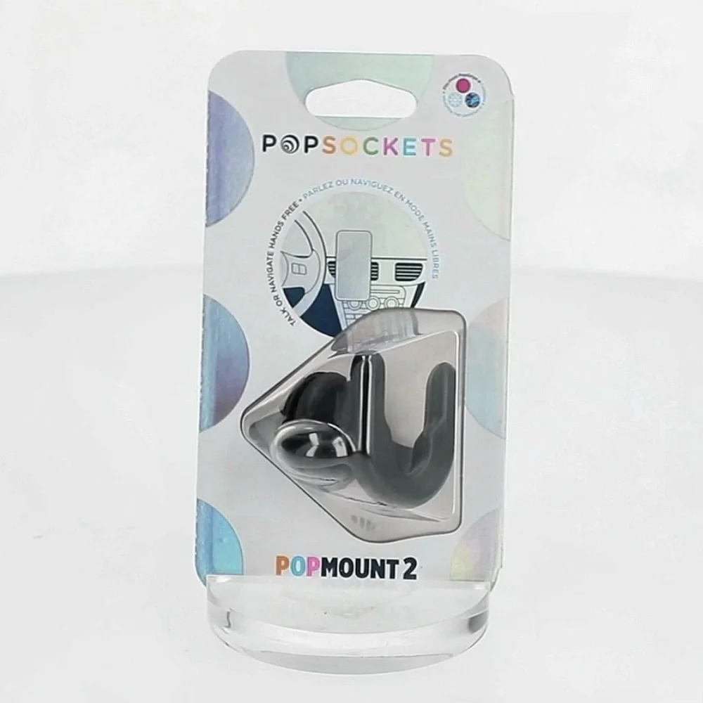 PopSockets PopMount 2 Car Mount Vent Black Grip Phone Compact Hands Free 802693